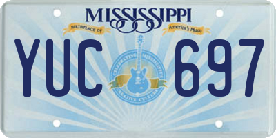 MS license plate YUC697