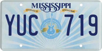 MS license plate YUC719
