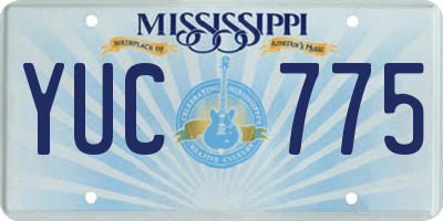 MS license plate YUC775