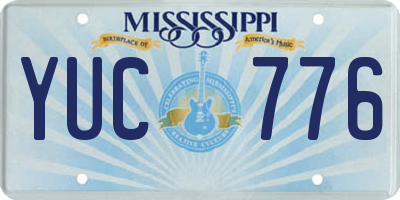 MS license plate YUC776