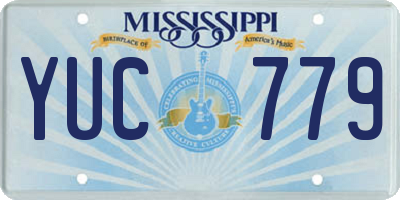 MS license plate YUC779