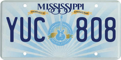 MS license plate YUC808