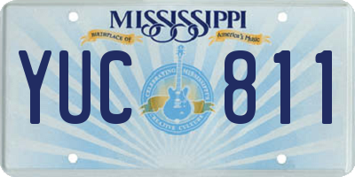 MS license plate YUC811
