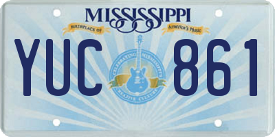MS license plate YUC861
