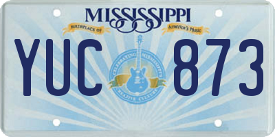 MS license plate YUC873
