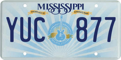 MS license plate YUC877