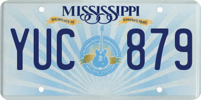 MS license plate YUC879