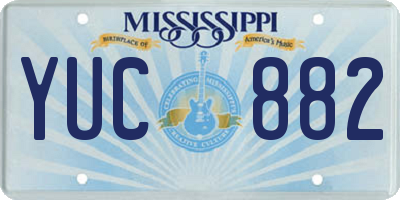 MS license plate YUC882