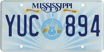 MS license plate YUC894
