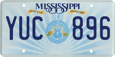 MS license plate YUC896
