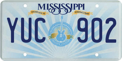 MS license plate YUC902