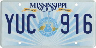 MS license plate YUC916