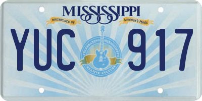 MS license plate YUC917