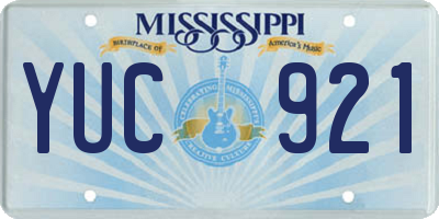 MS license plate YUC921