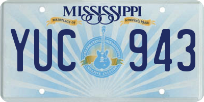 MS license plate YUC943