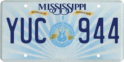 MS license plate YUC944