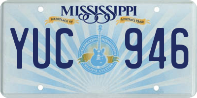 MS license plate YUC946