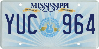 MS license plate YUC964