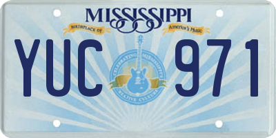 MS license plate YUC971