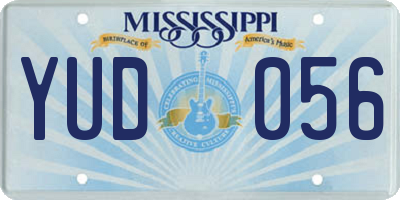 MS license plate YUD056