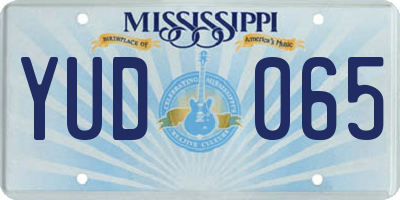 MS license plate YUD065
