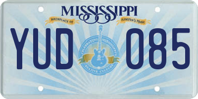 MS license plate YUD085