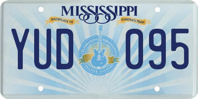 MS license plate YUD095