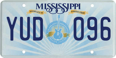 MS license plate YUD096