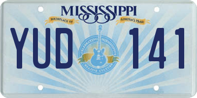 MS license plate YUD141