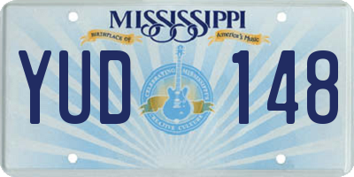 MS license plate YUD148