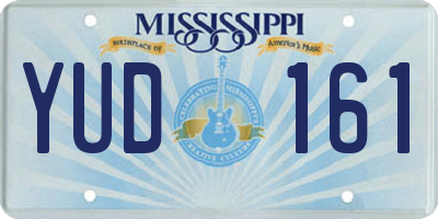 MS license plate YUD161