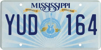 MS license plate YUD164