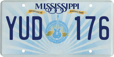 MS license plate YUD176