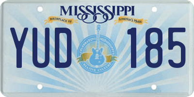 MS license plate YUD185