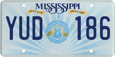 MS license plate YUD186
