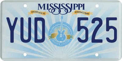 MS license plate YUD525