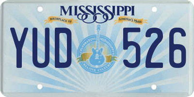 MS license plate YUD526