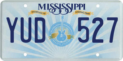 MS license plate YUD527
