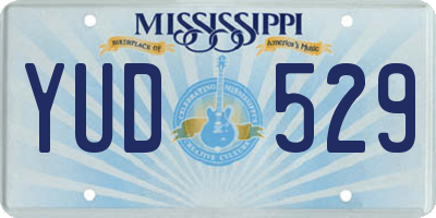 MS license plate YUD529