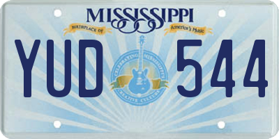 MS license plate YUD544
