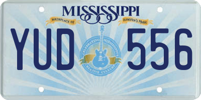 MS license plate YUD556