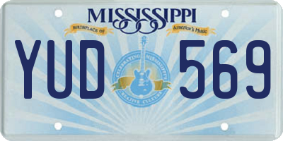 MS license plate YUD569