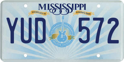MS license plate YUD572