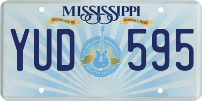 MS license plate YUD595
