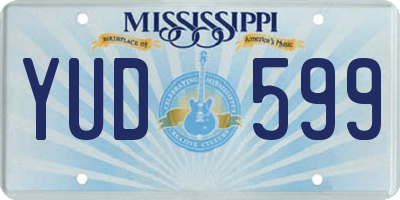 MS license plate YUD599