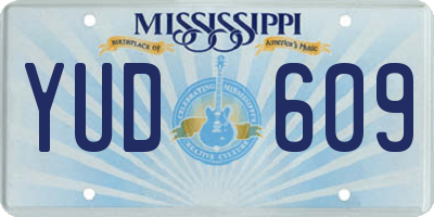 MS license plate YUD609