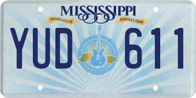 MS license plate YUD611