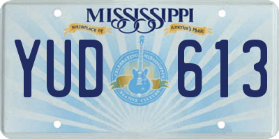 MS license plate YUD613