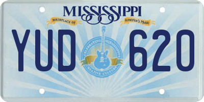 MS license plate YUD620