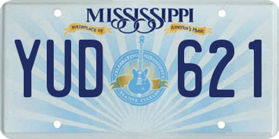 MS license plate YUD621